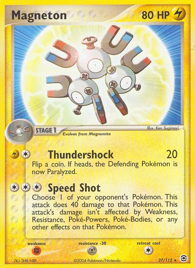 Magneton (27/112) [EX: FireRed & LeafGreen] | Jomio and Rueliete's Cards and Comics