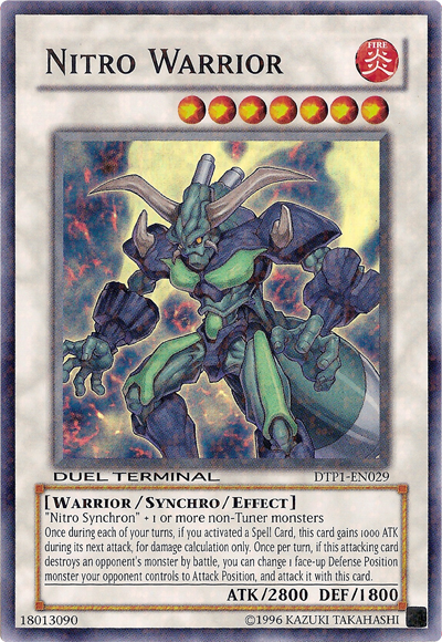 Nitro Warrior [DTP1-EN029] Super Rare | Jomio and Rueliete's Cards and Comics
