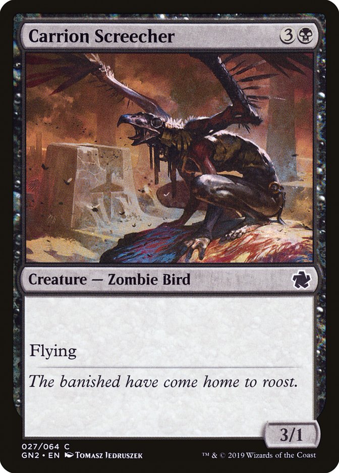 Carrion Screecher [Game Night 2019] | Jomio and Rueliete's Cards and Comics