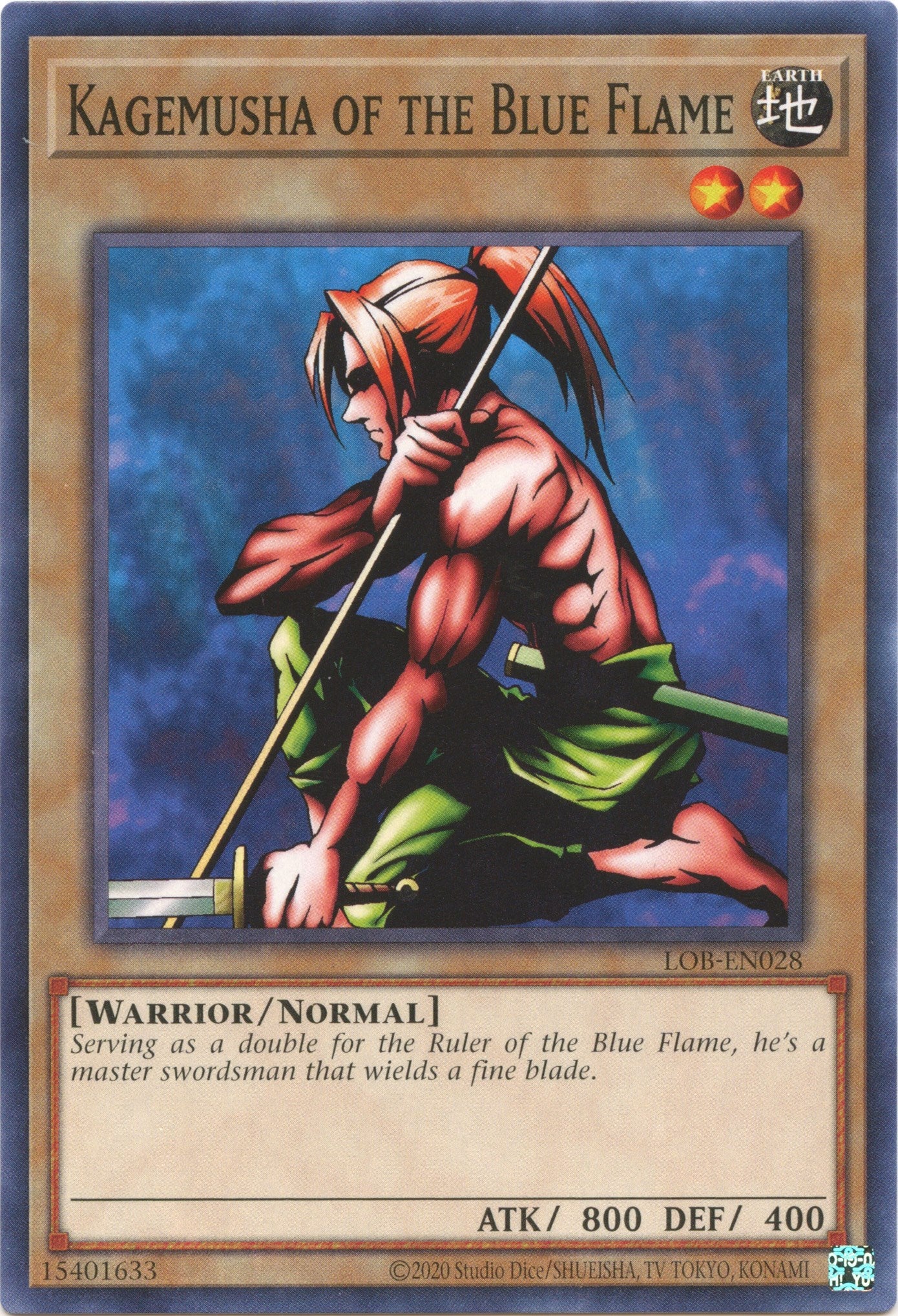 Kagemusha of the Blue Flame (25th Anniversary) [LOB-EN028] Common | Jomio and Rueliete's Cards and Comics