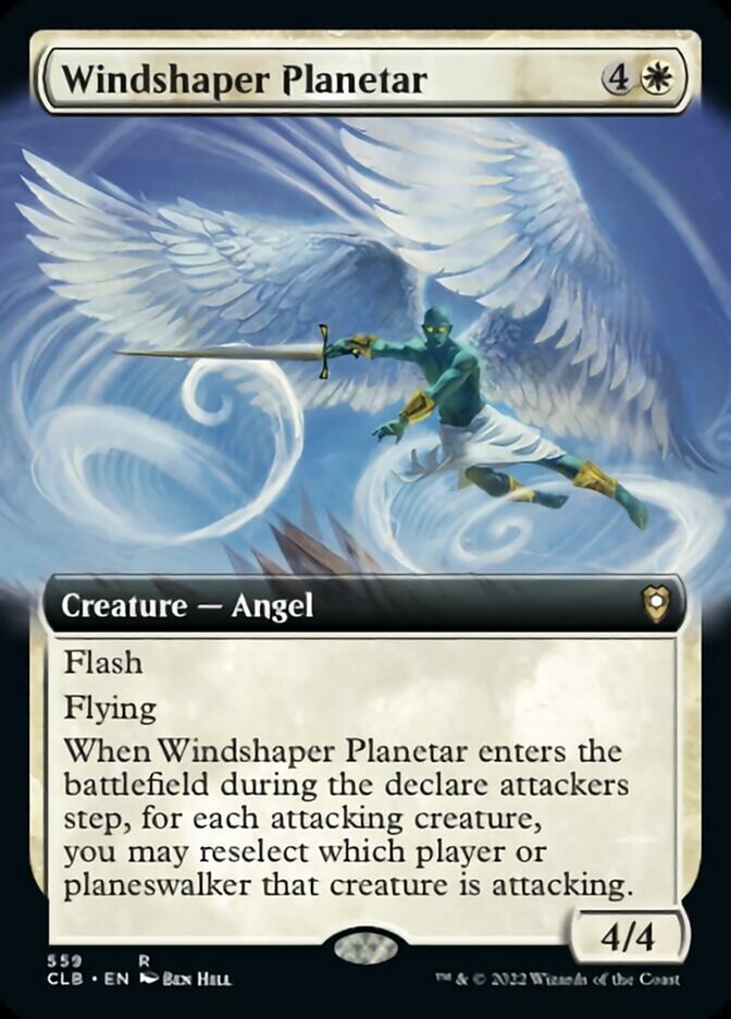 Windshaper Planetar (Extended Art) [Commander Legends: Battle for Baldur's Gate] | Jomio and Rueliete's Cards and Comics