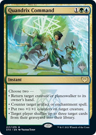 Quandrix Command (Promo Pack) [Strixhaven: School of Mages Promos] | Jomio and Rueliete's Cards and Comics