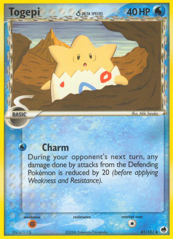 Togepi (41/101) (Delta Species) [EX: Dragon Frontiers] | Jomio and Rueliete's Cards and Comics