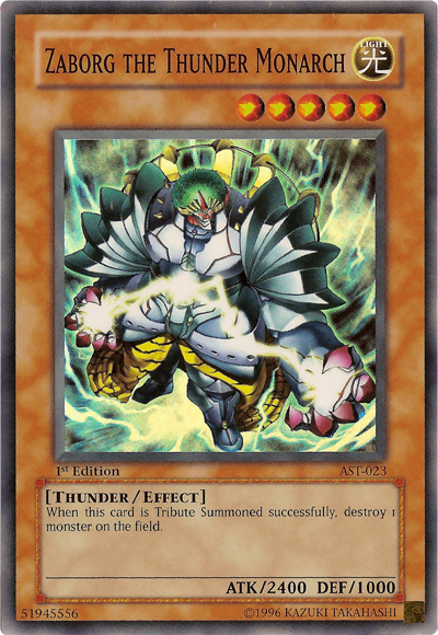 Zaborg the Thunder Monarch [AST-023] Super Rare | Jomio and Rueliete's Cards and Comics