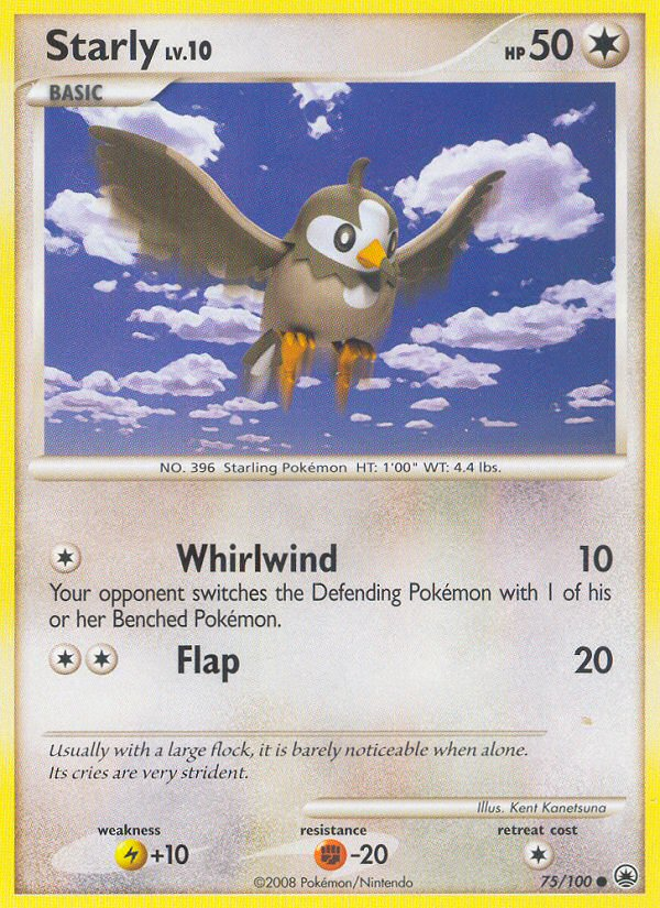 Starly (75/100) [Diamond & Pearl: Majestic Dawn] | Jomio and Rueliete's Cards and Comics
