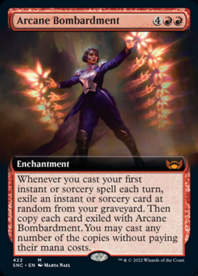 Arcane Bombardment (Extended Art) [Streets of New Capenna] | Jomio and Rueliete's Cards and Comics