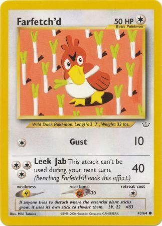 Farfetch'd (43/64) [Neo Revelation Unlimited] | Jomio and Rueliete's Cards and Comics