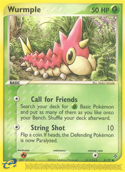Wurmple (81/97) [EX: Dragon] | Jomio and Rueliete's Cards and Comics