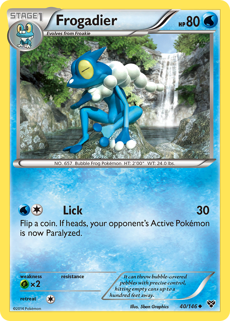 Frogadier (40/146) [XY: Base Set] | Jomio and Rueliete's Cards and Comics