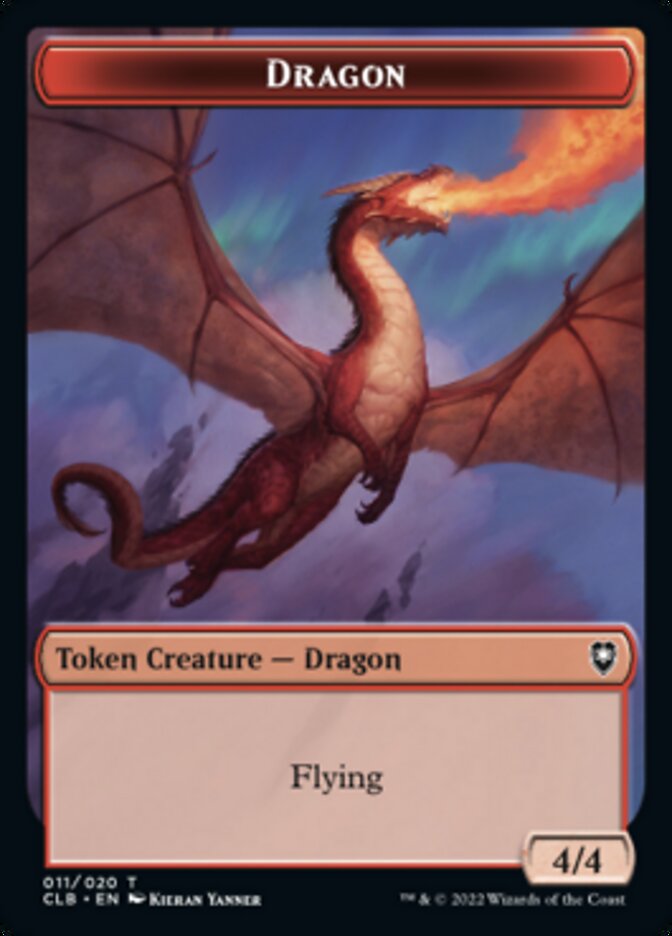 Dragon Token [Commander Legends: Battle for Baldur's Gate Tokens] | Jomio and Rueliete's Cards and Comics