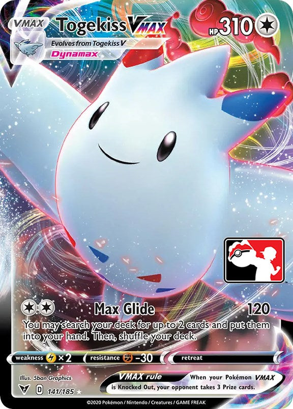Togekiss VMAX (141/185) [Prize Pack Series One] | Jomio and Rueliete's Cards and Comics