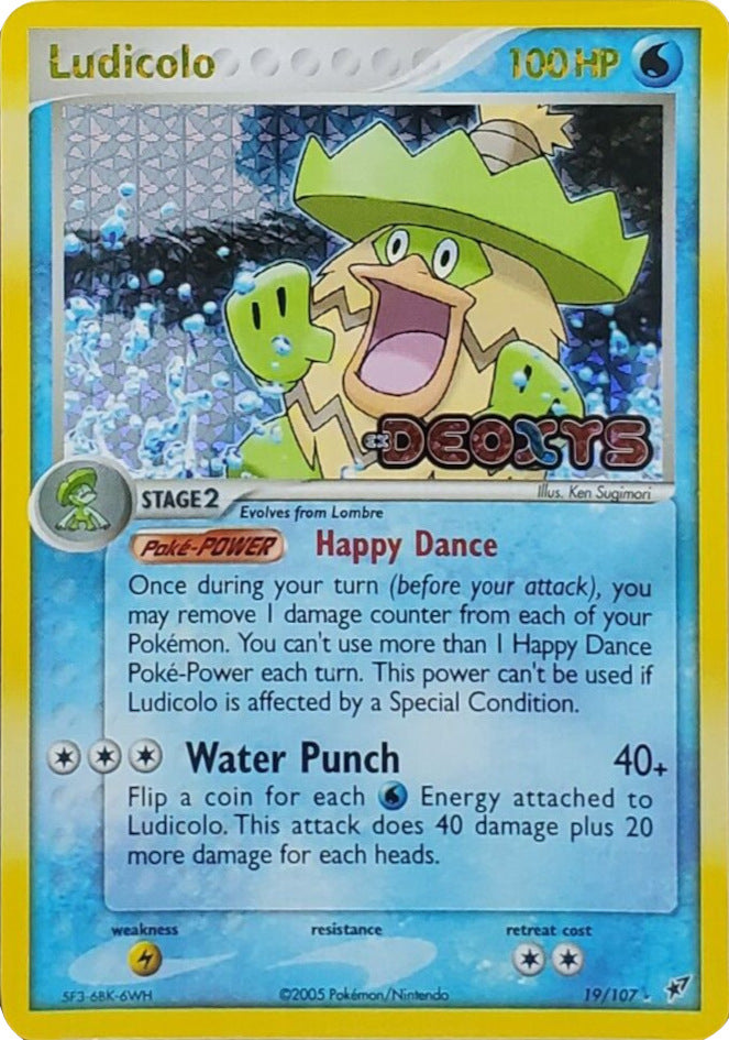 Ludicolo (19/107) (Stamped) [EX: Deoxys] | Jomio and Rueliete's Cards and Comics