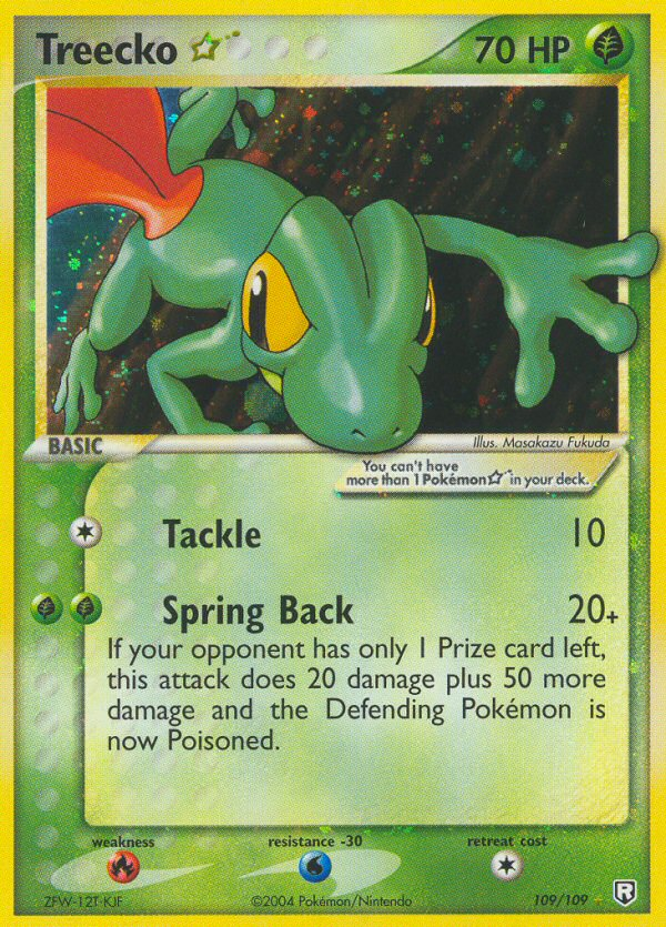 Treecko Star (109/109) [EX: Team Rocket Returns] | Jomio and Rueliete's Cards and Comics