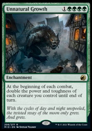 Unnatural Growth (Promo Pack) [Innistrad: Midnight Hunt Promos] | Jomio and Rueliete's Cards and Comics