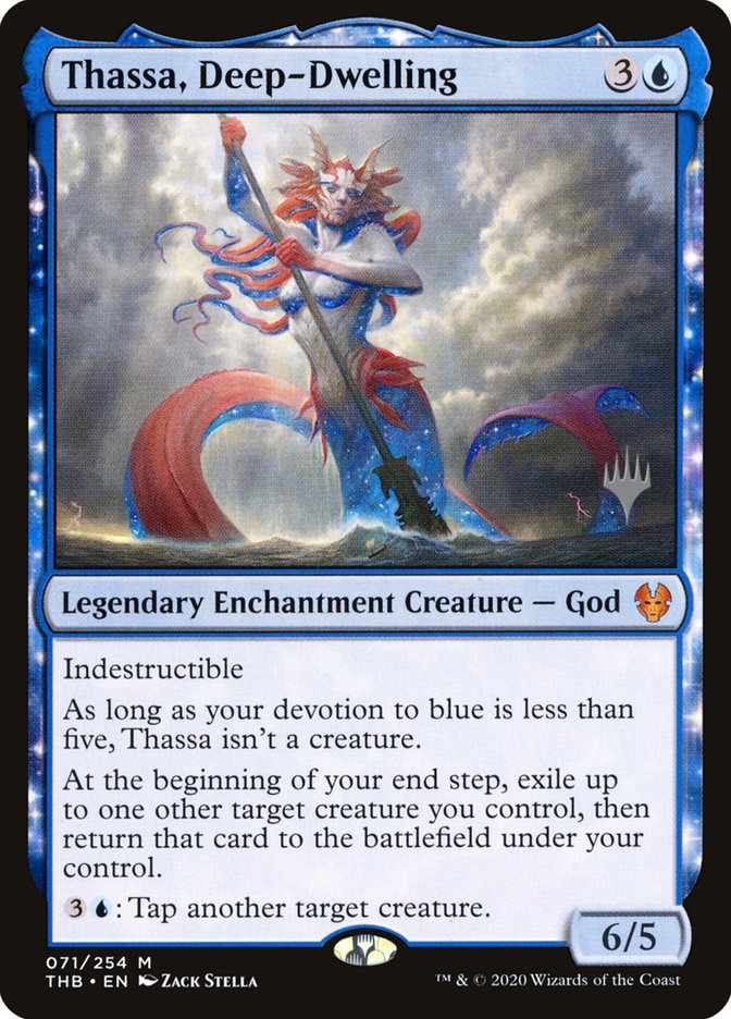 Thassa, Deep-Dwelling (Promo Pack) [Theros Beyond Death Promos] | Jomio and Rueliete's Cards and Comics