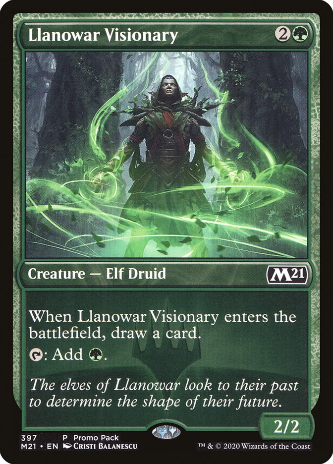 Llanowar Visionary (Promo Pack) [Core Set 2021 Promos] | Jomio and Rueliete's Cards and Comics