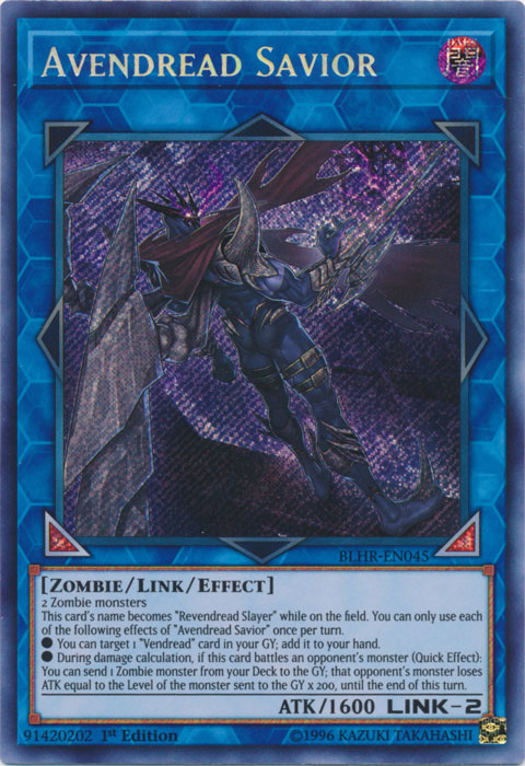 Avendread Savior [BLHR-EN045] Secret Rare | Jomio and Rueliete's Cards and Comics