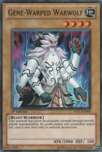 Gene-Warped Warwolf [YS11-EN004] Common | Jomio and Rueliete's Cards and Comics