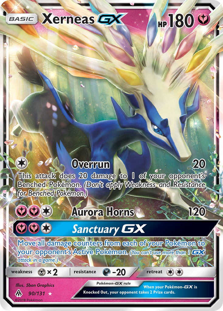 Xerneas GX (90/131) [Sun & Moon: Forbidden Light] | Jomio and Rueliete's Cards and Comics