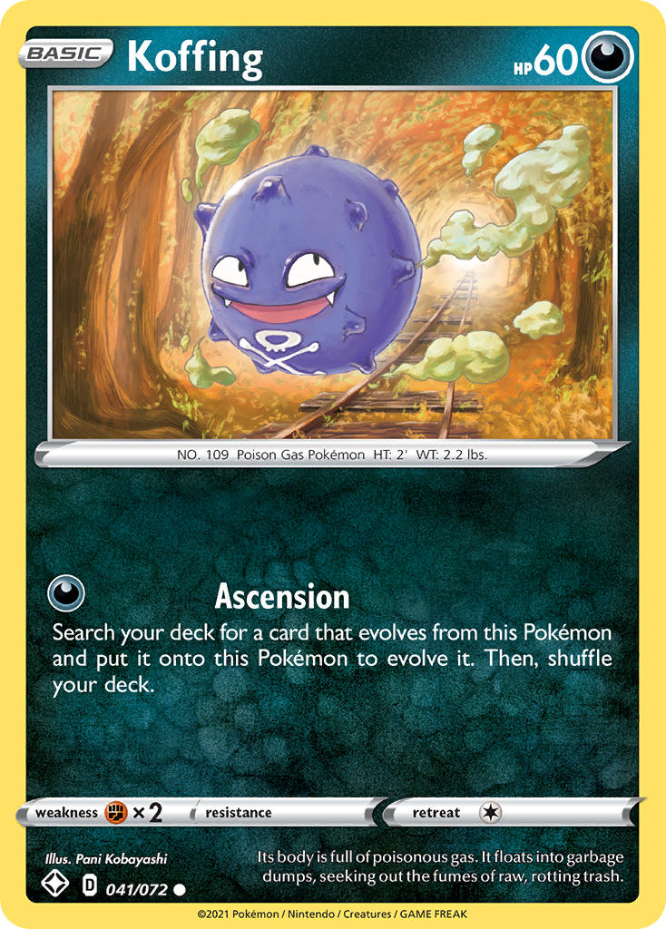Koffing (041/072) [Sword & Shield: Shining Fates] | Jomio and Rueliete's Cards and Comics
