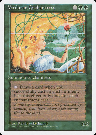 Verduran Enchantress [Fourth Edition] | Jomio and Rueliete's Cards and Comics