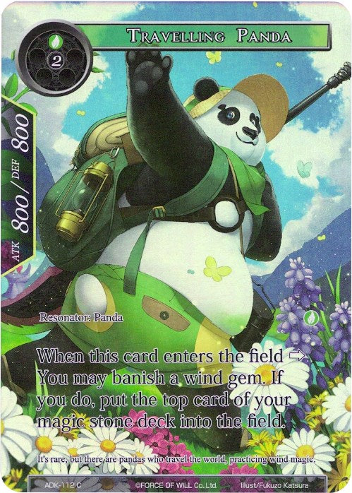 Travelling Panda (Full Art) (ADK-112) [Advent of the Demon King] | Jomio and Rueliete's Cards and Comics