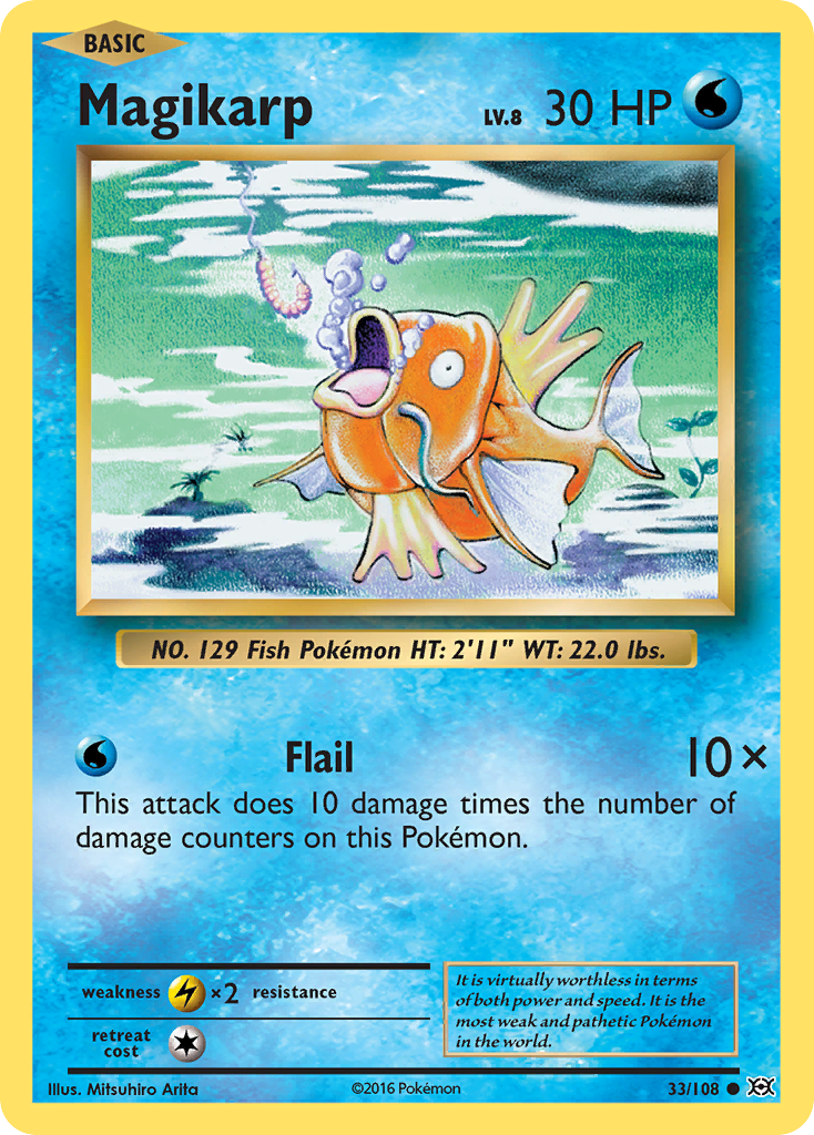 Magikarp (33/108) [XY: Evolutions] | Jomio and Rueliete's Cards and Comics