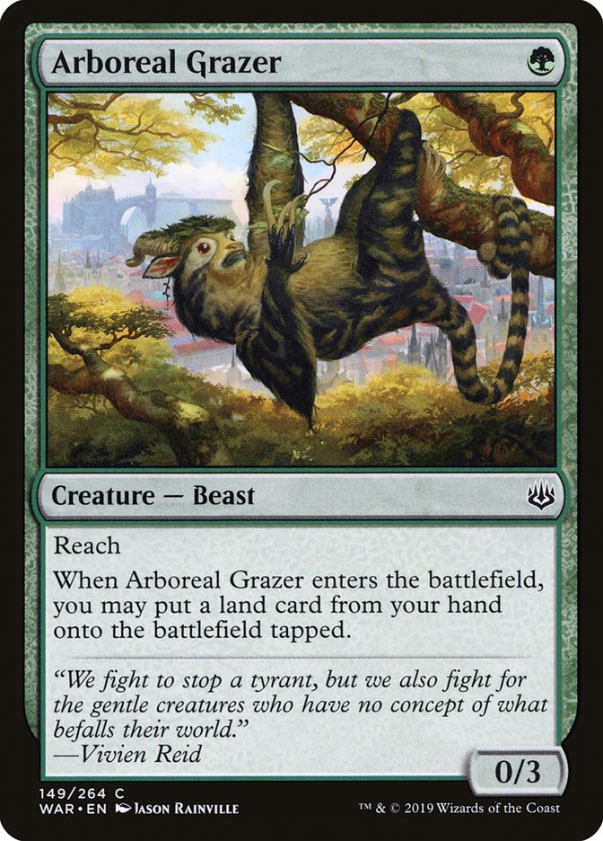Arboreal Grazer [War of the Spark] | Jomio and Rueliete's Cards and Comics