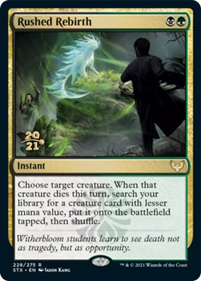Rushed Rebirth [Strixhaven: School of Mages Prerelease Promos] | Jomio and Rueliete's Cards and Comics