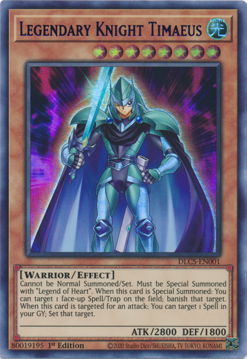 Legendary Knight Timaeus (Purple) [DLCS-EN001] Ultra Rare | Jomio and Rueliete's Cards and Comics