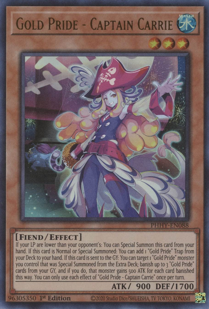 Gold Pride - Captain Carrie [PHHY-EN088] Ultra Rare | Jomio and Rueliete's Cards and Comics