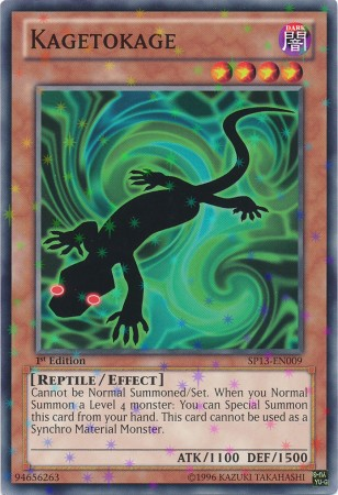 Kagetokage [SP13-EN009] Starfoil Rare | Jomio and Rueliete's Cards and Comics