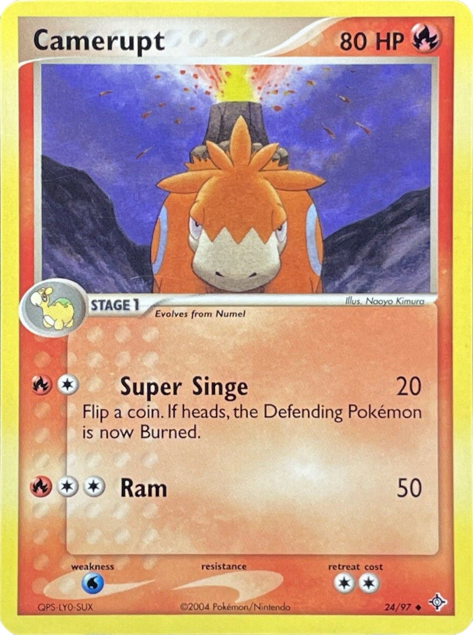 Camerupt (24/97) [EX: Battle Stadium] | Jomio and Rueliete's Cards and Comics