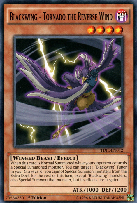 Blackwing - Tornado the Reverse Wind [TDIL-EN012] Common | Jomio and Rueliete's Cards and Comics