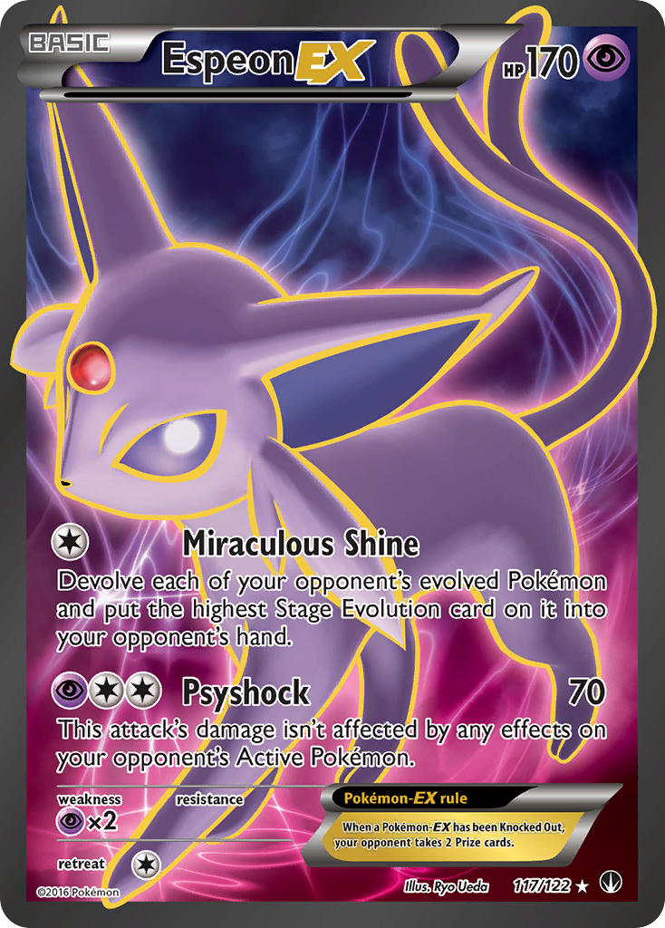 Espeon EX (117/122) [XY: BREAKpoint] | Jomio and Rueliete's Cards and Comics