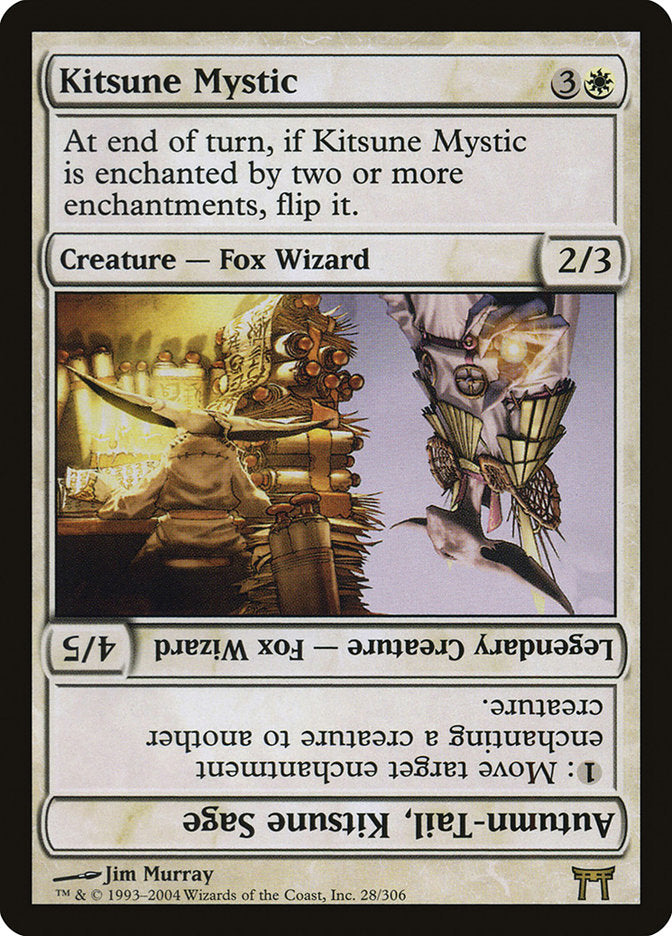 Kitsune Mystic // Autumn-Tail, Kitsune Sage [Champions of Kamigawa] | Jomio and Rueliete's Cards and Comics