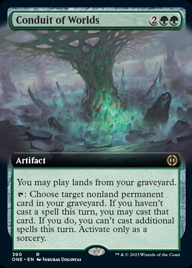 Conduit of Worlds (Extended Art) [Phyrexia: All Will Be One] | Jomio and Rueliete's Cards and Comics