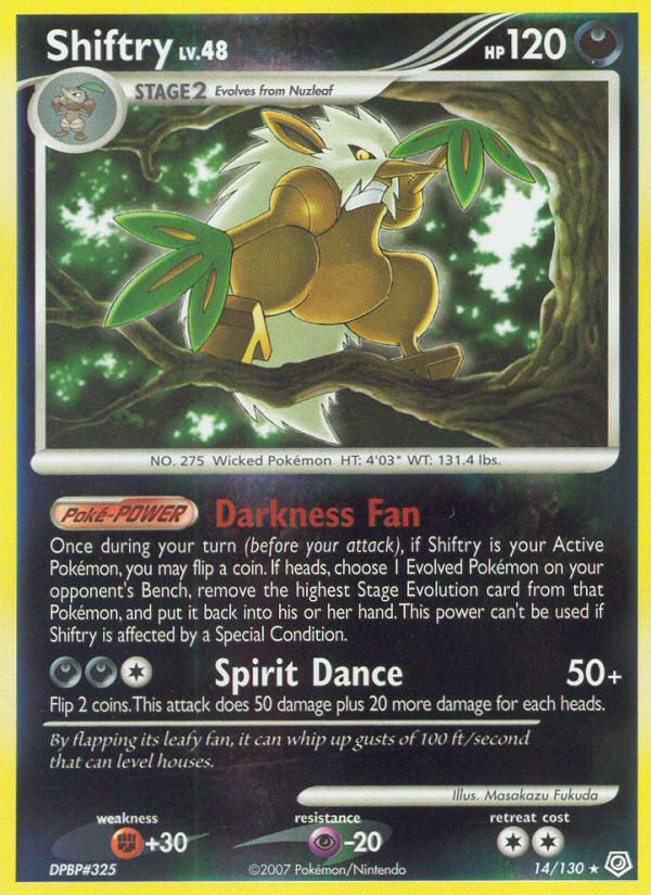 Shiftry (14/130) [Diamond & Pearl: Base Set] | Jomio and Rueliete's Cards and Comics