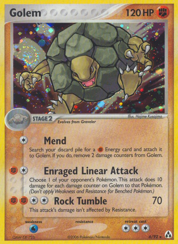 Golem (6/92) [EX: Legend Maker] | Jomio and Rueliete's Cards and Comics