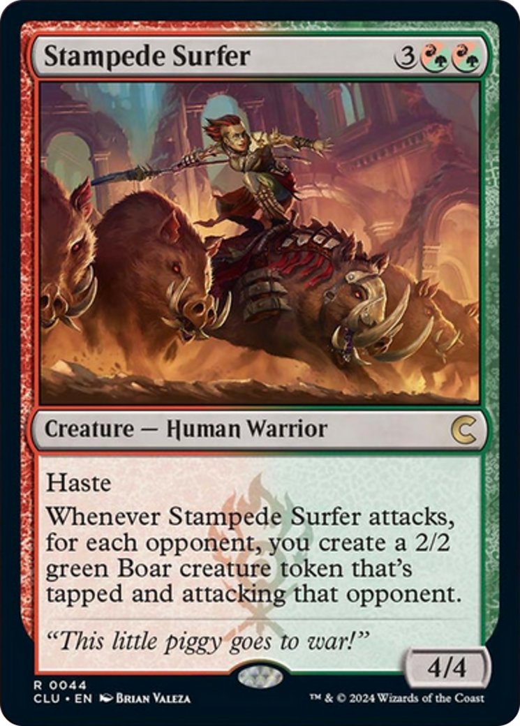 Stampede Surfer [Ravnica: Clue Edition] | Jomio and Rueliete's Cards and Comics