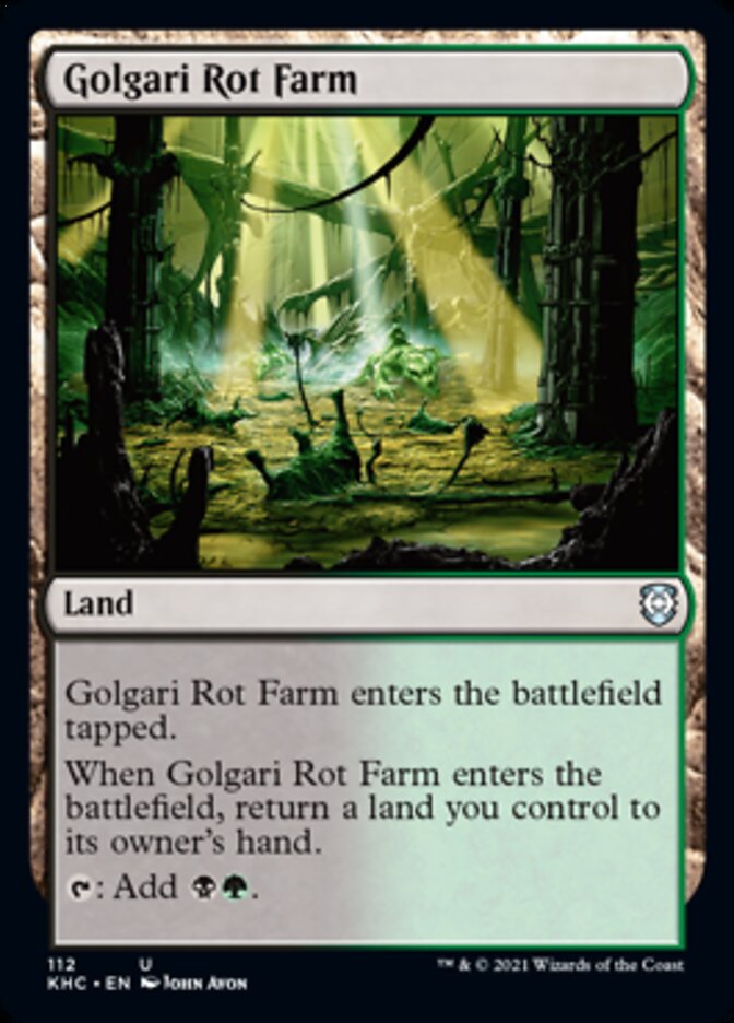 Golgari Rot Farm [Kaldheim Commander] | Jomio and Rueliete's Cards and Comics