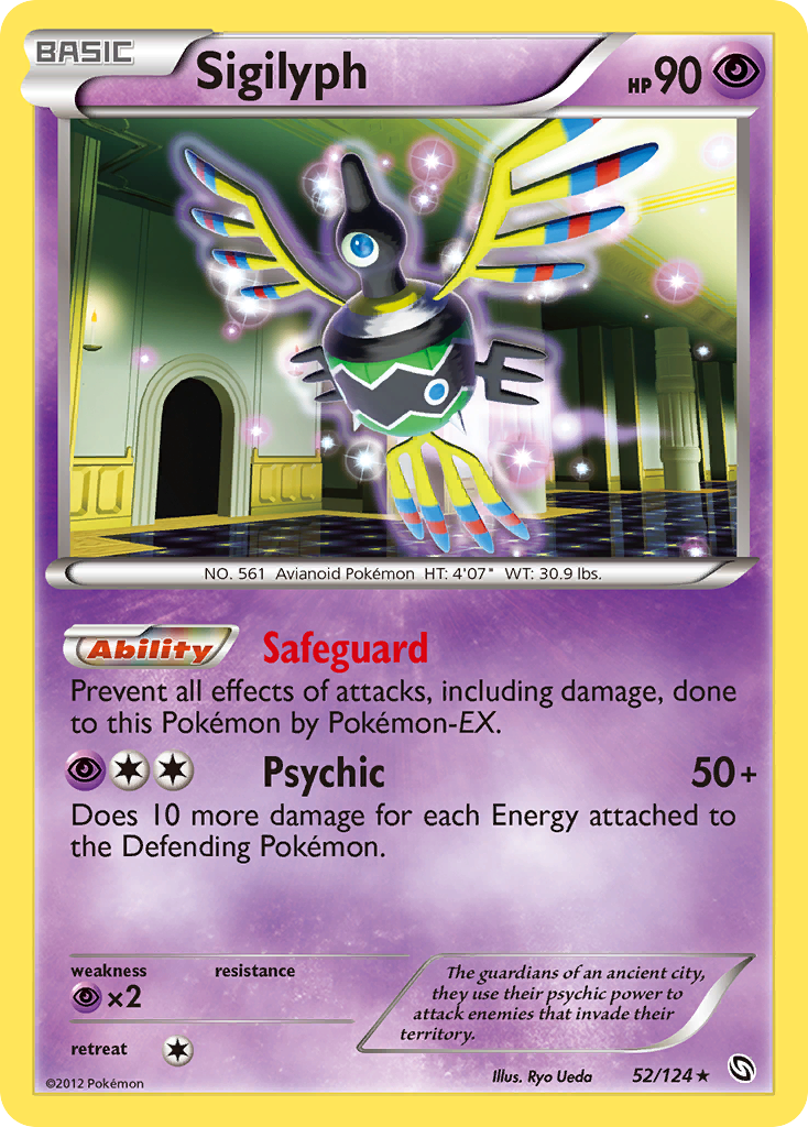 Sigilyph (52/124) [Black & White: Dragons Exalted] | Jomio and Rueliete's Cards and Comics