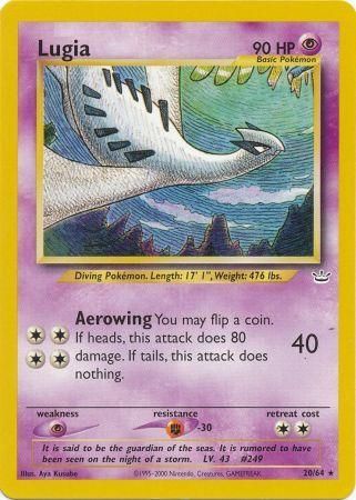 Lugia (20/64) [Neo Revelation Unlimited] | Jomio and Rueliete's Cards and Comics