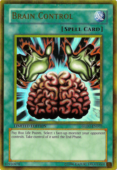 Brain Control [GLD1-EN033] Gold Rare | Jomio and Rueliete's Cards and Comics