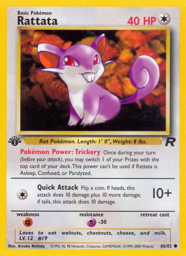Rattata (66/82) [Team Rocket 1st Edition] | Jomio and Rueliete's Cards and Comics