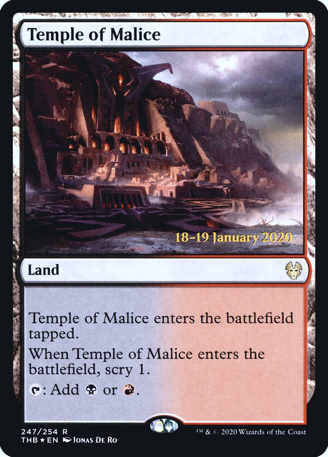 Temple of Malice [Theros Beyond Death Prerelease Promos] | Jomio and Rueliete's Cards and Comics