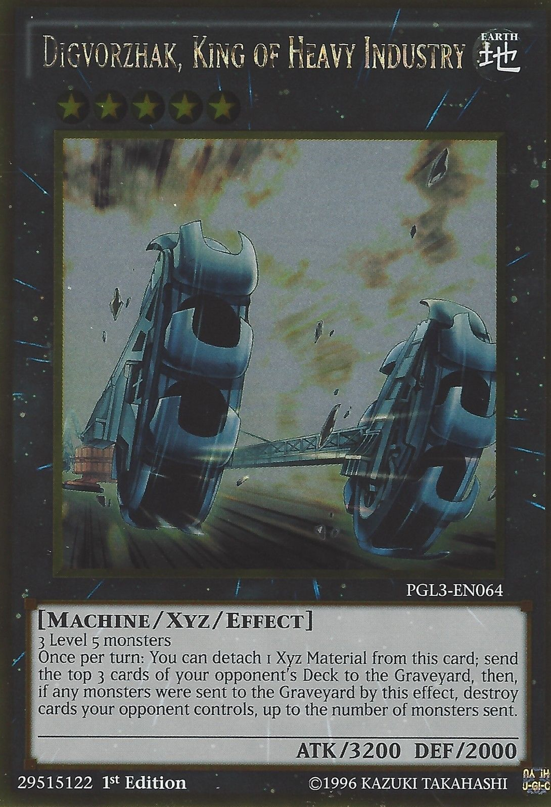 Digvorzhak, King of Heavy Industry [PGL3-EN064] Gold Rare | Jomio and Rueliete's Cards and Comics