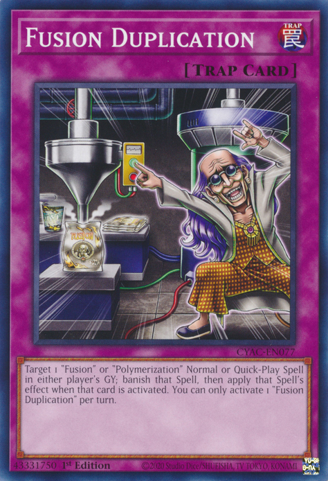 Fusion Duplication [CYAC-EN077] Common | Jomio and Rueliete's Cards and Comics