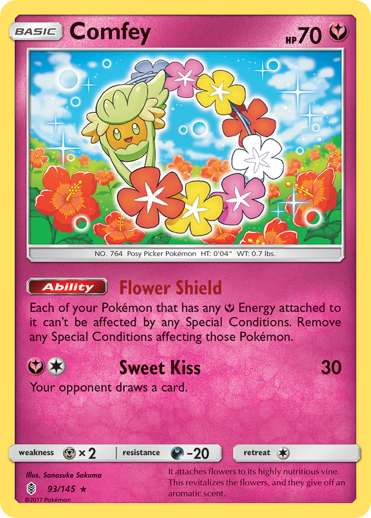 Comfey (93/145) [Sun & Moon: Guardians Rising] | Jomio and Rueliete's Cards and Comics