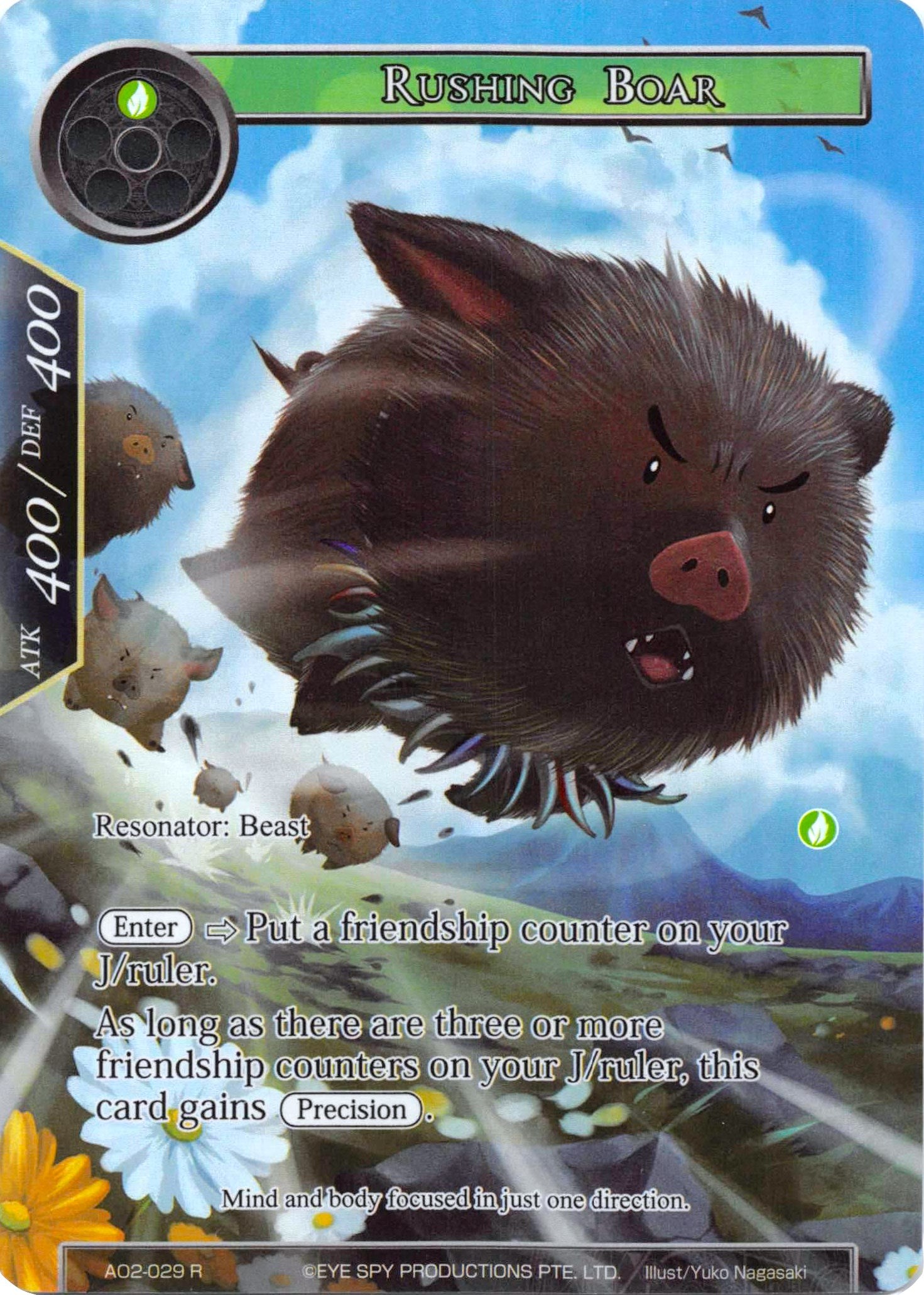 Rushing Boar (Full Art) (AO2-029) [Alice Origin II] | Jomio and Rueliete's Cards and Comics